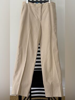 Valentino Beige Linen-Blend Trousers